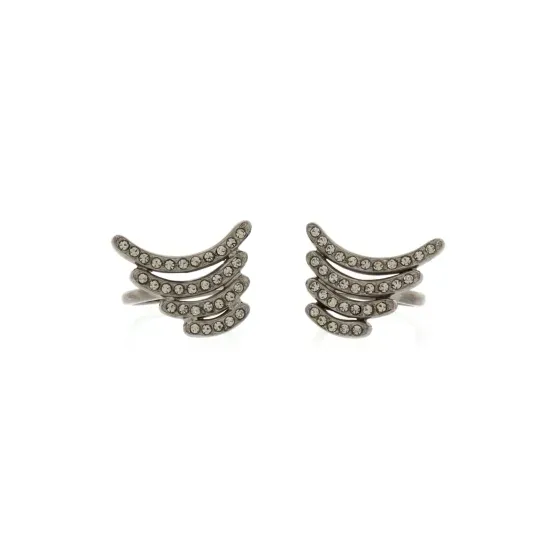 kit de aneis new wings prata boho
